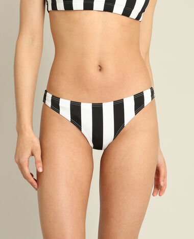 Bas de bikini à rayures blanc - Pimkie