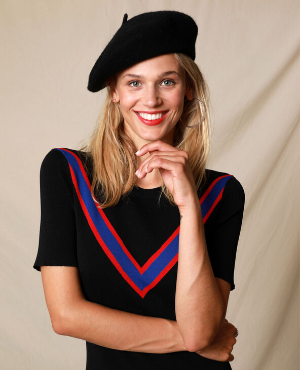 Robe à manches courtes noir - Pimkie