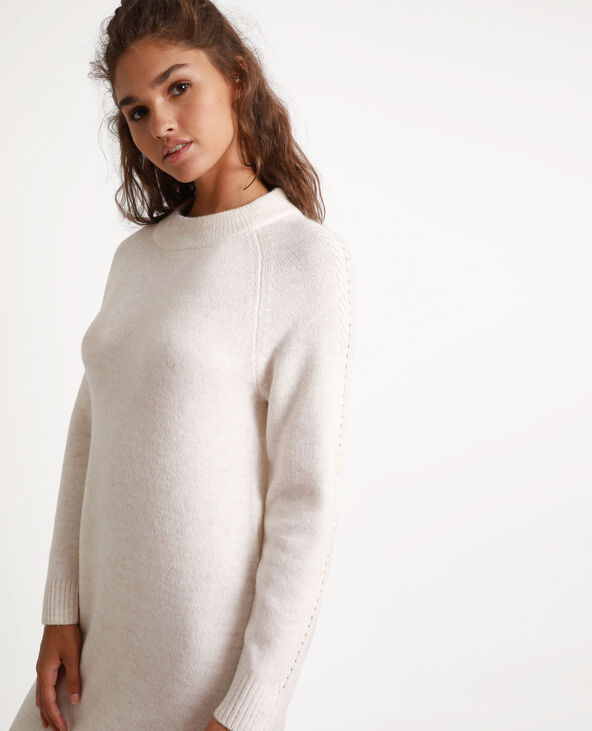 Robe pull longue écru - Pimkie