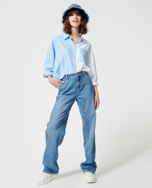 Jean baggy taille basse bleu - Pimkie
