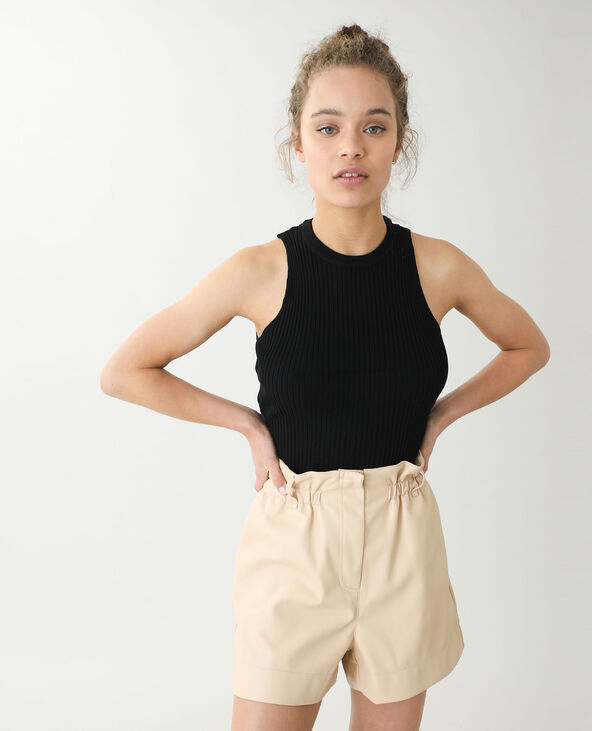 Short simili cuir best sale h&m