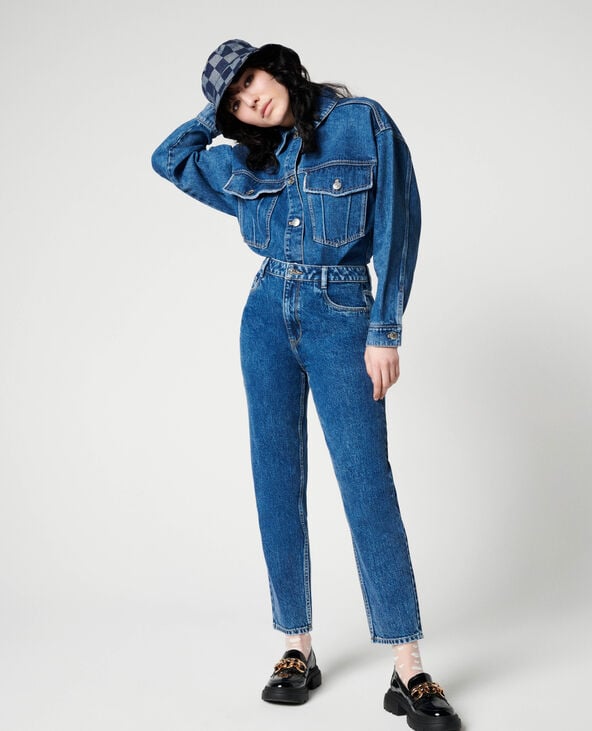 Jean mom taille haute bleu - Pimkie