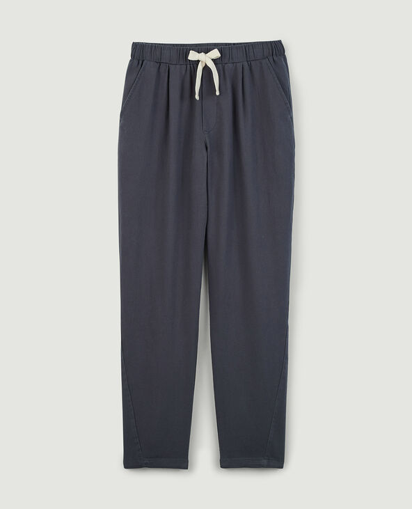 Pantalon taille élastiquée gris foncé - Pimkie