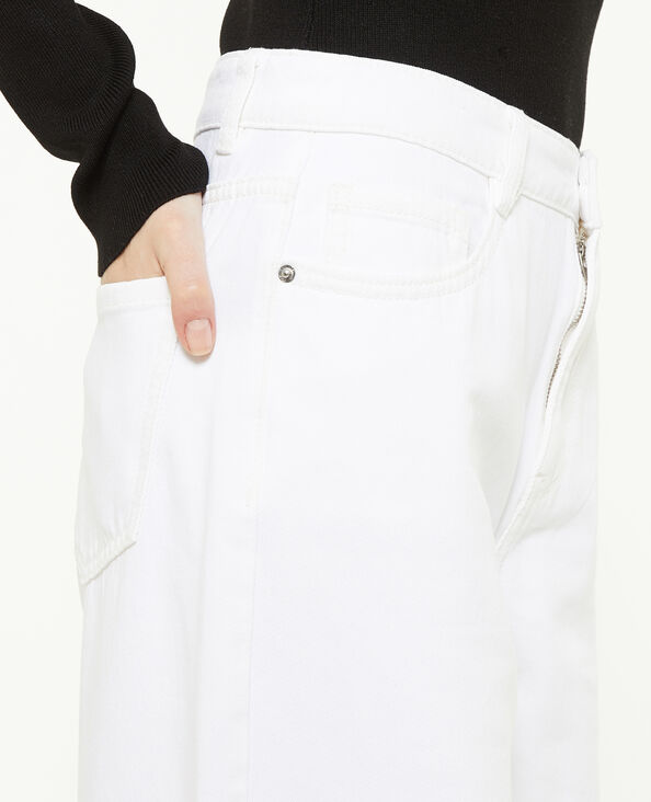 Jean wide taille haute blanc - Pimkie