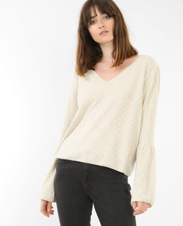 Pull manches pagode gris foncé - Pimkie