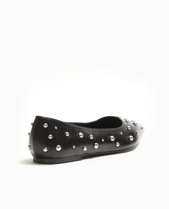 Ballerines pointues avec clous noir - Pimkie