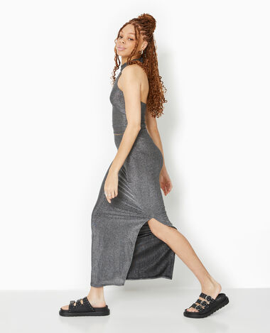 Jupe Longue Midi Plissee Fleurie Satinee Pimkie