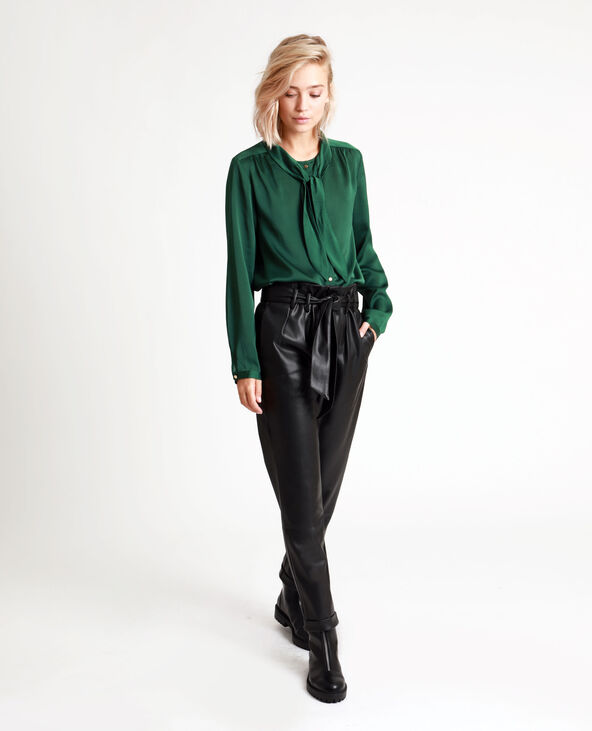 Chemise à nœud vert foncé - Pimkie