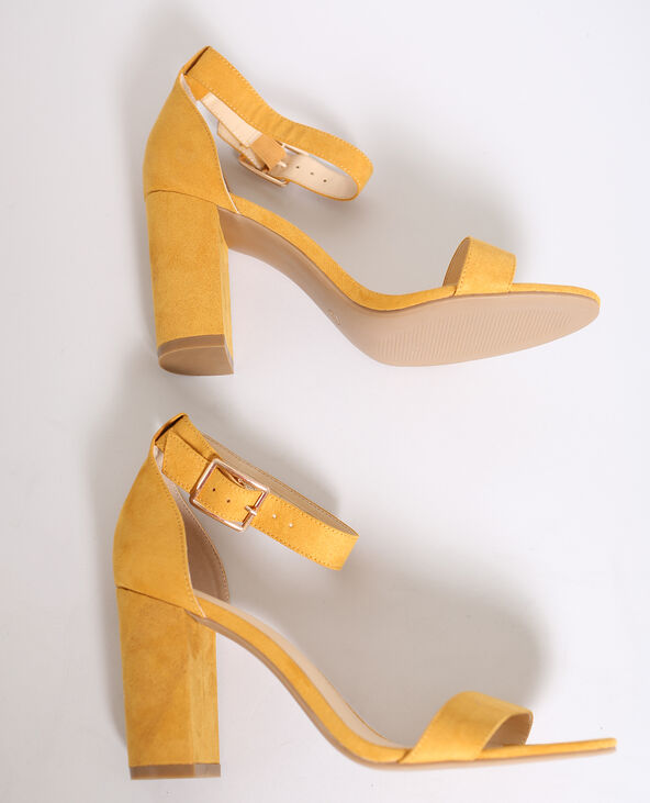 Sandale jaune a talon hotsell