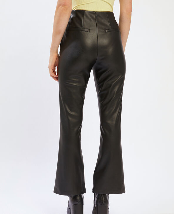 Pantalon flare crop noir - Pimkie