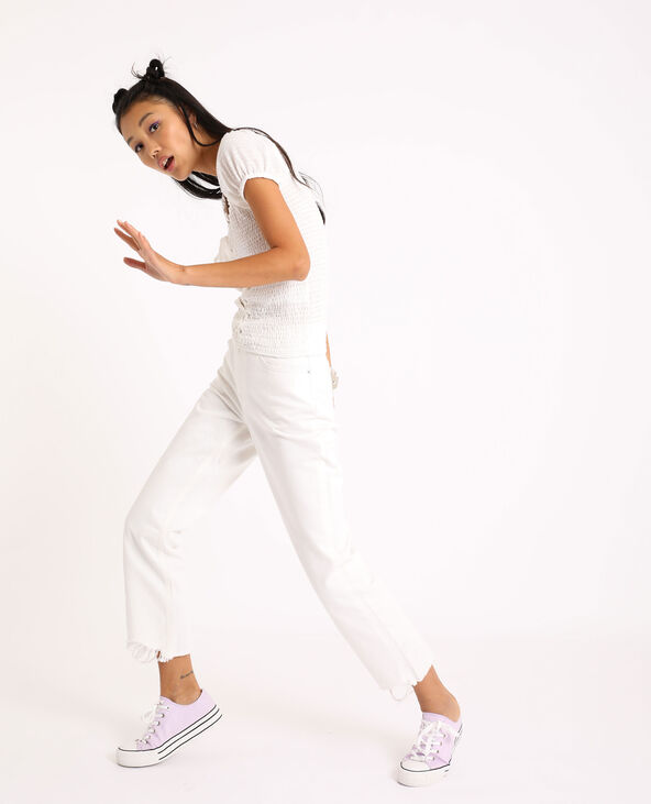 Top à lacets blanc - Pimkie