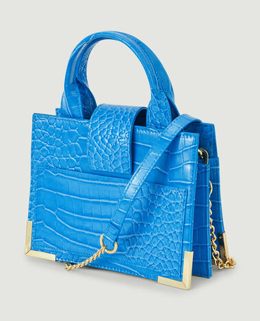 Sac boxy avec poignées bleu - Pimkie