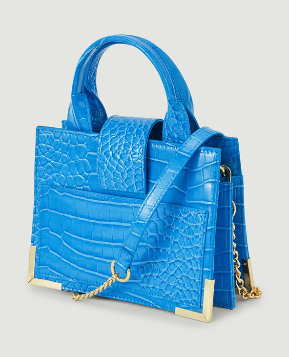 Sac boxy avec poignées bleu - Pimkie