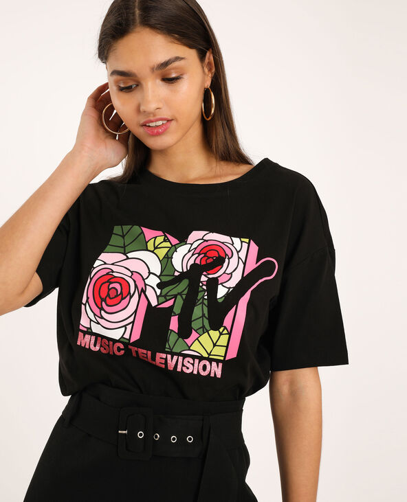 T-shirt MTV noir - Pimkie