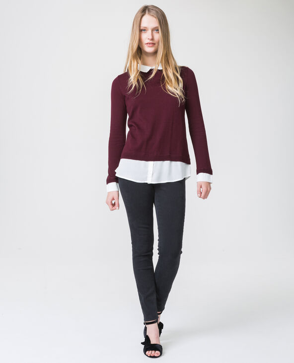 Pull chemise violet - Pimkie