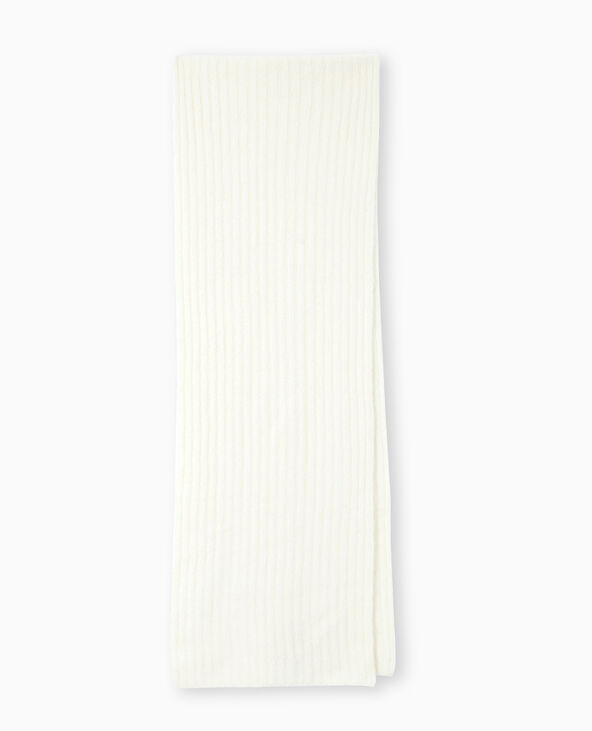 Echarpe en maille côtelée blanc - Pimkie