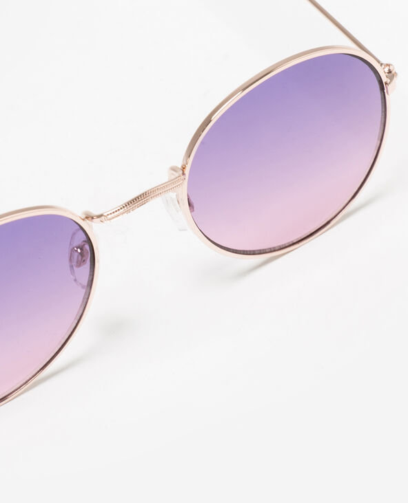 Lunettes de soleil rondes noir - Pimkie