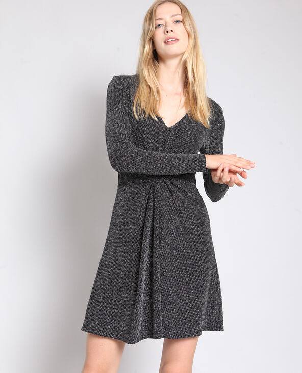 Robe trapèze lurex argenté - Pimkie