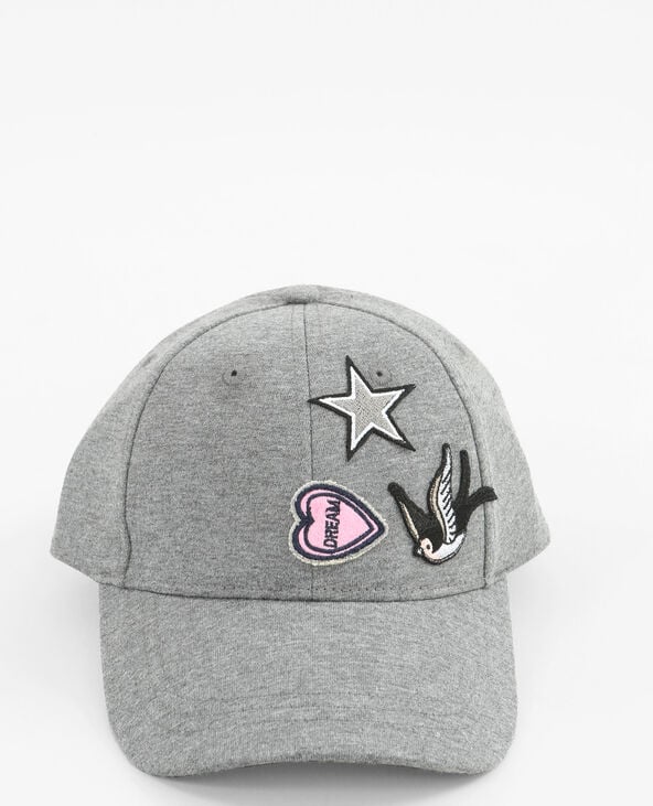 Casquette à patchs gris foncé - Pimkie