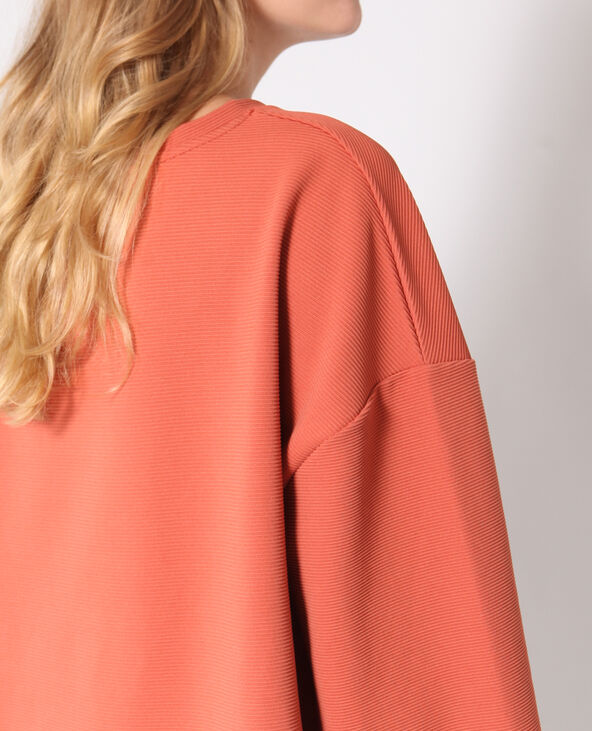 Sweat oversize marron - Pimkie