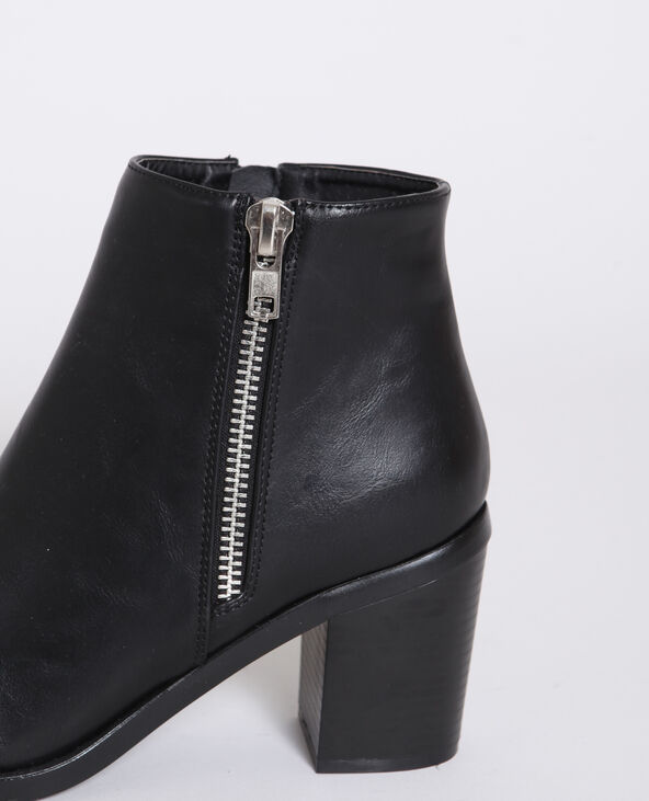 Bottines à talons noir - Pimkie