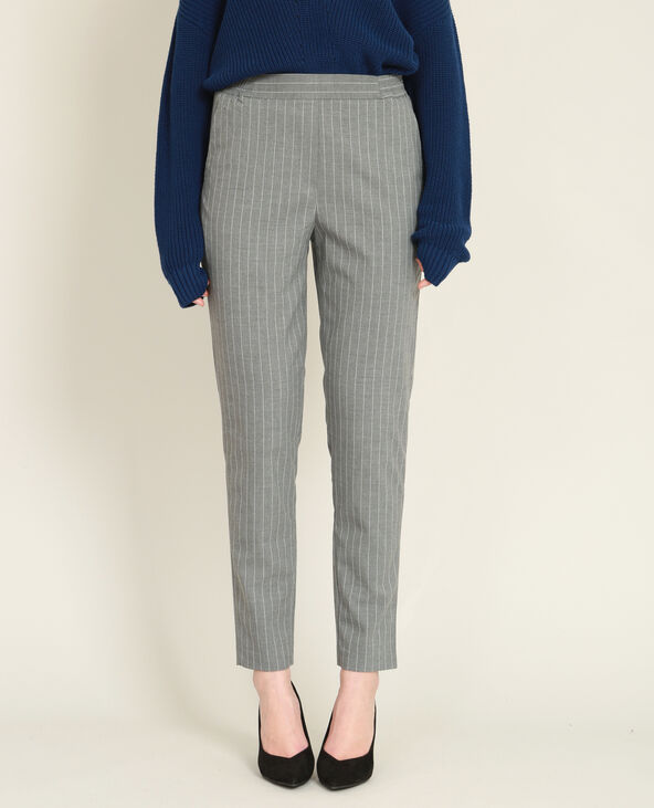 Pantalon city gris chiné - Pimkie