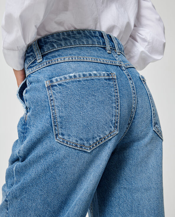 Jean baggy taille  basse bleu - Pimkie