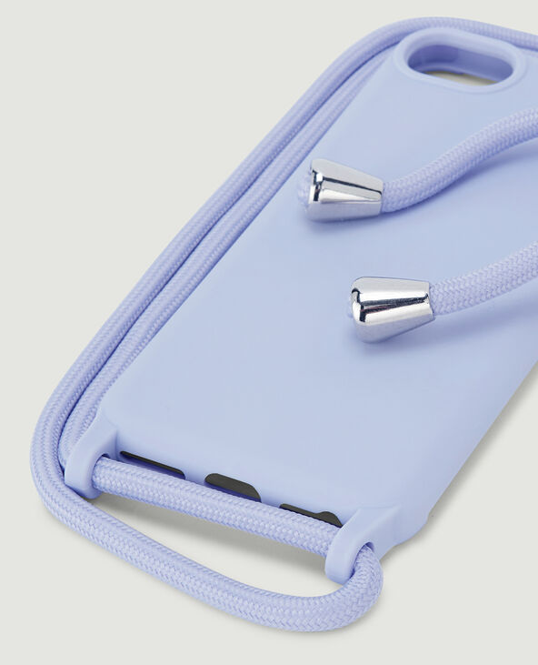 Coque iPhone avec bandoulière lilas - Pimkie