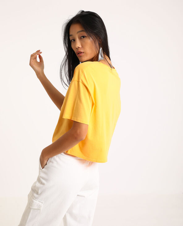 T-shirt cropped Pokemon orange - Pimkie