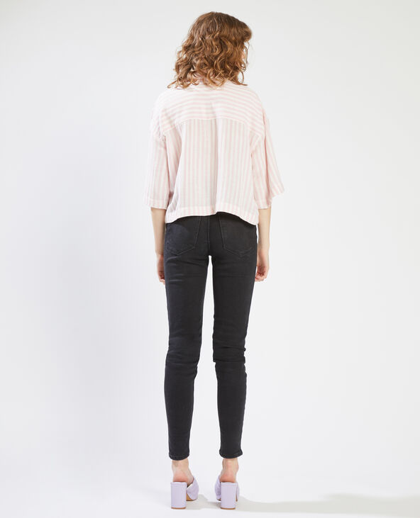 Chemise à rayures rose - Pimkie