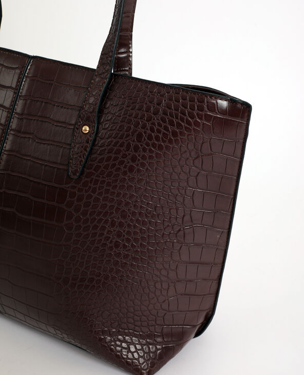 Sac cabas croco marron - Pimkie