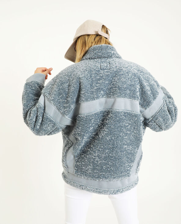 Veste esprit shearling vert de gris - Pimkie
