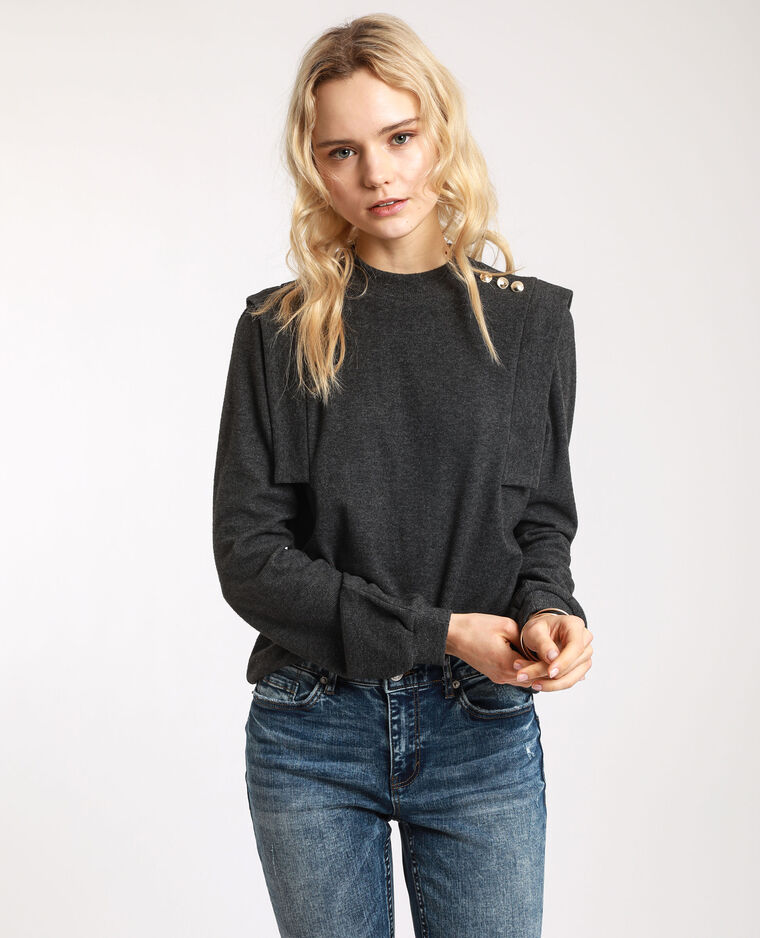 T-shirt épais gris anthracite - Pimkie