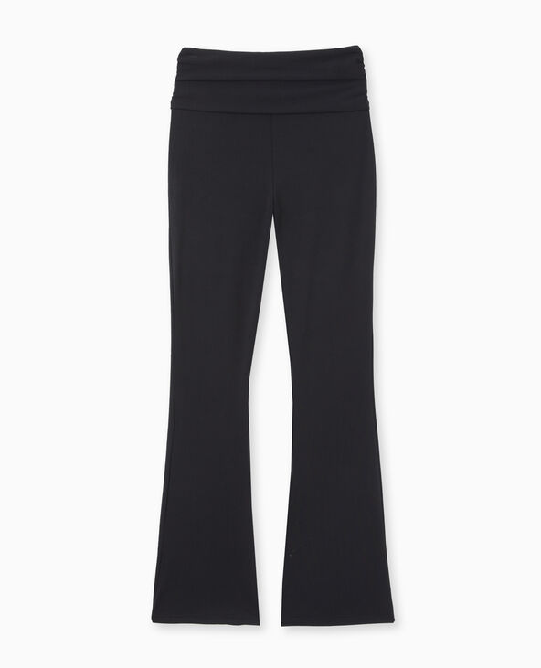 Pantalon flare avec ceinture large noir - Pimkie