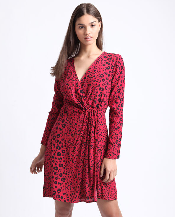 Robe léopard bordeaux - Pimkie