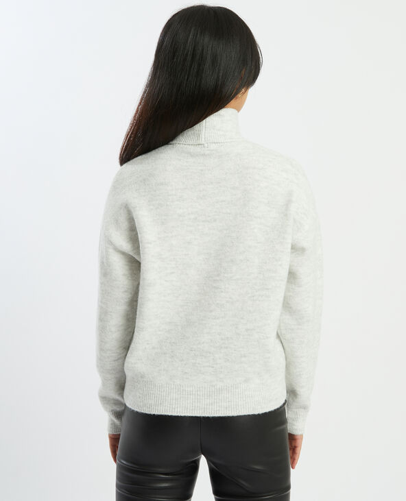 Pull à col roulé gris clair - Pimkie