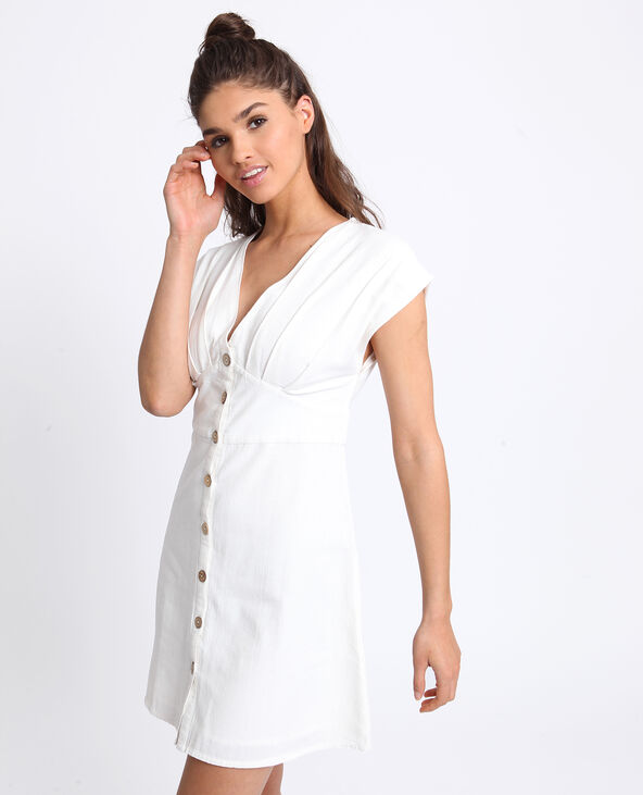Robe boutonnée blanc - Pimkie