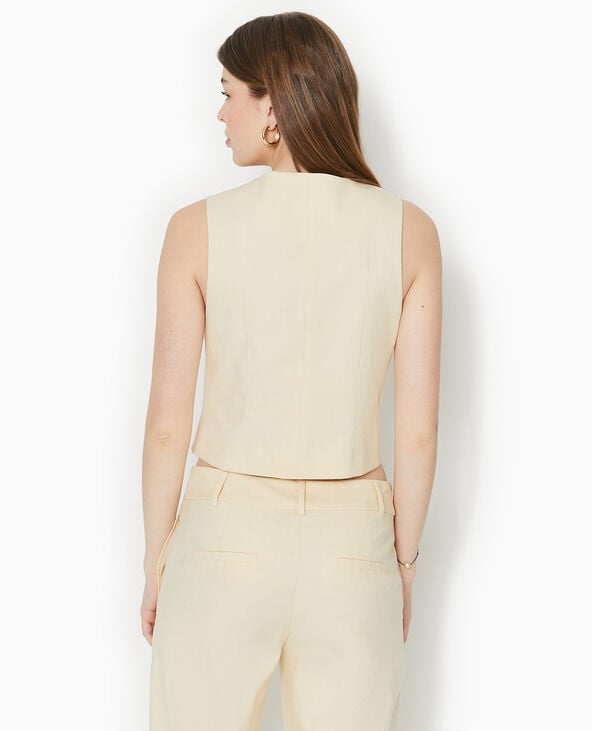 Gilet de barman beige - Pimkie