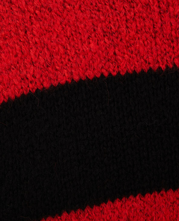 Pull oversize à rayures rouge - Pimkie