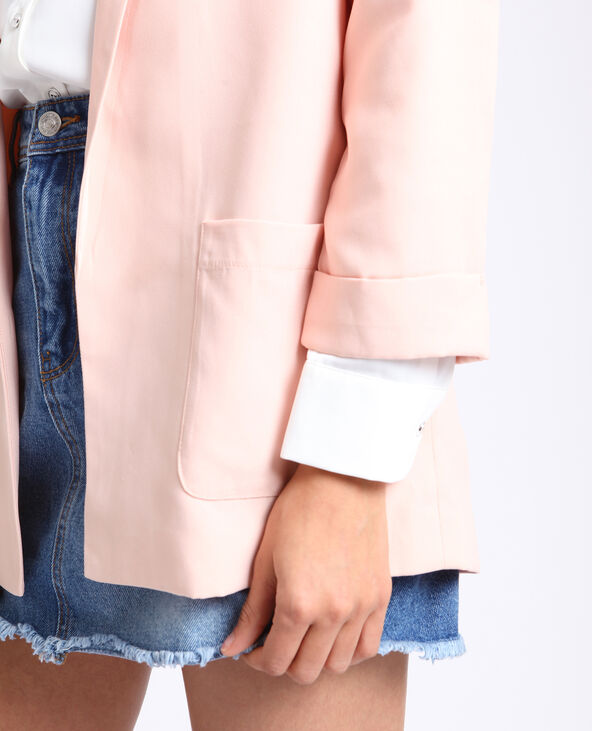 Blazer à manches 3/4 beige - Pimkie
