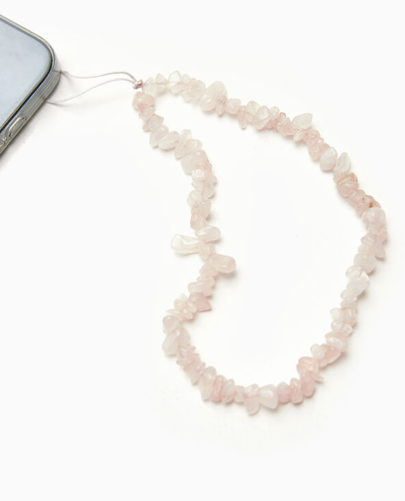 Dragonne de téléphone avec pierres rose clair - Pimkie