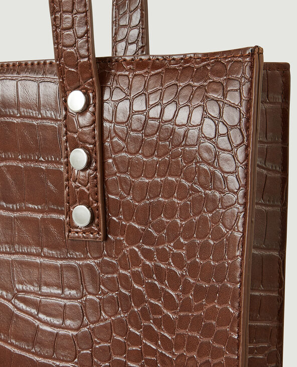 Sac cabas croco marron - Pimkie