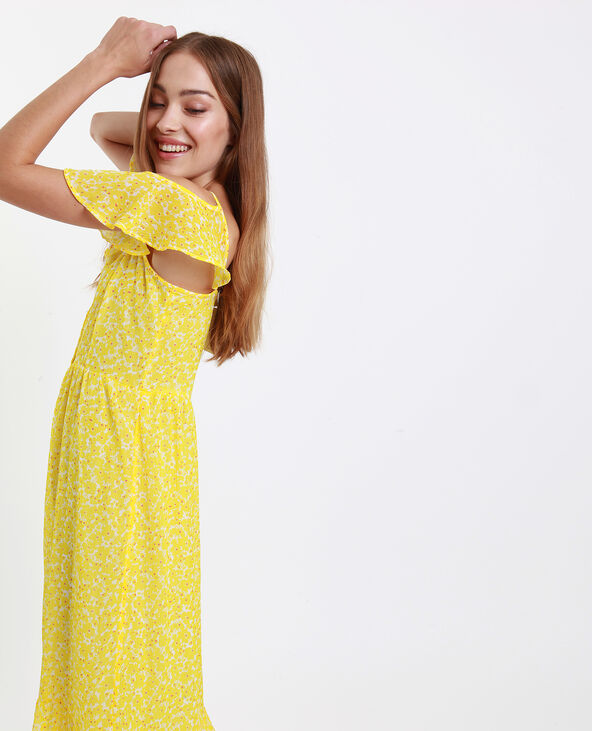Robe longue épaules nues orange - Pimkie
