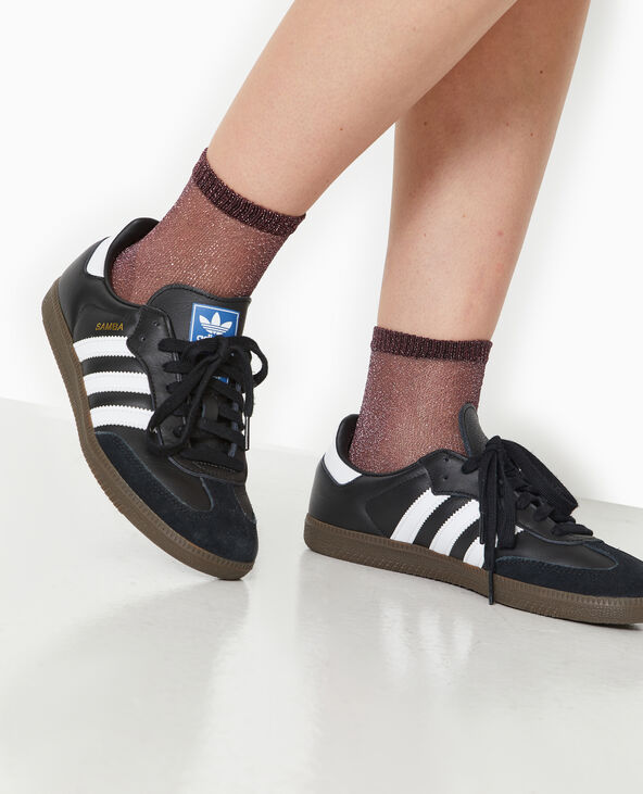 Lot de 2 paires de chaussettes transparentes lurex argenté - Pimkie