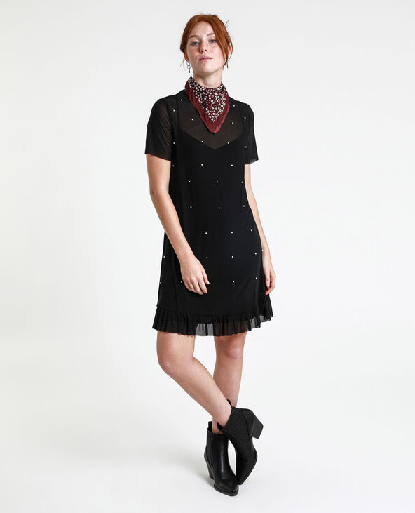 Robe à perles noir - Pimkie