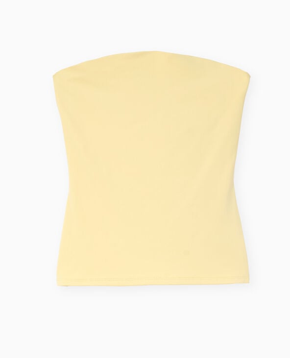 Top bustier Jaune pâle - Pimkie