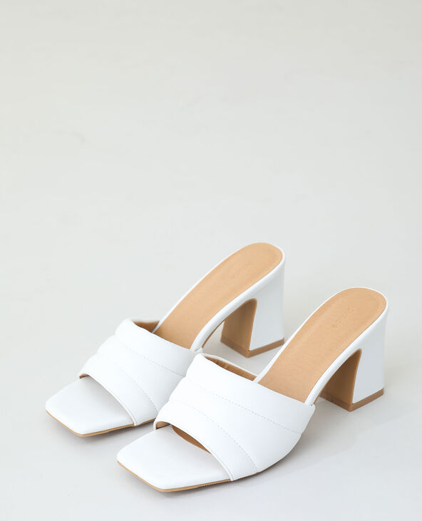 Mules à talons blanc - Pimkie
