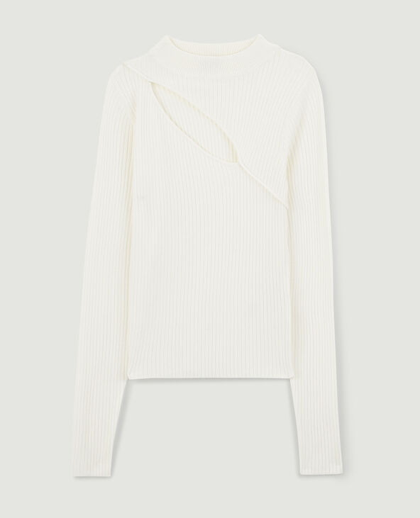 Pull avec fente blanc - Pimkie