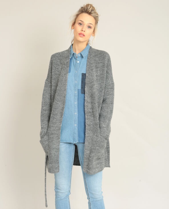 Gilet chaud gris chiné - Pimkie