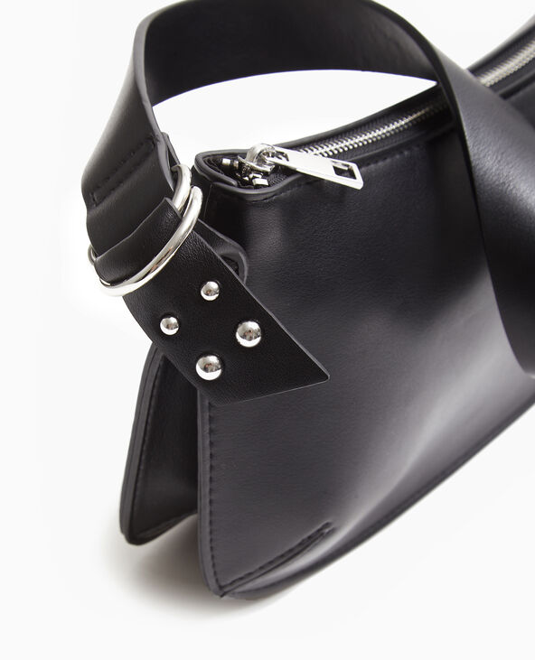 Sac porté épaule effet double poche noir - Pimkie